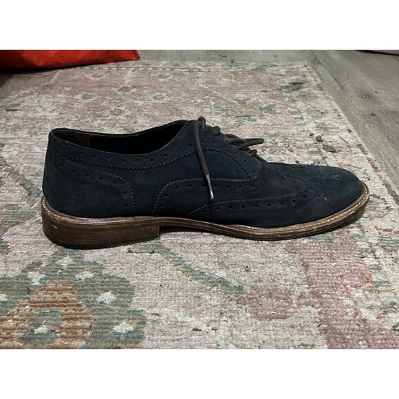 To Boot New York Suede Wingtip Navy Blue Oxfords Shoes Men’s Size 8 main image 5